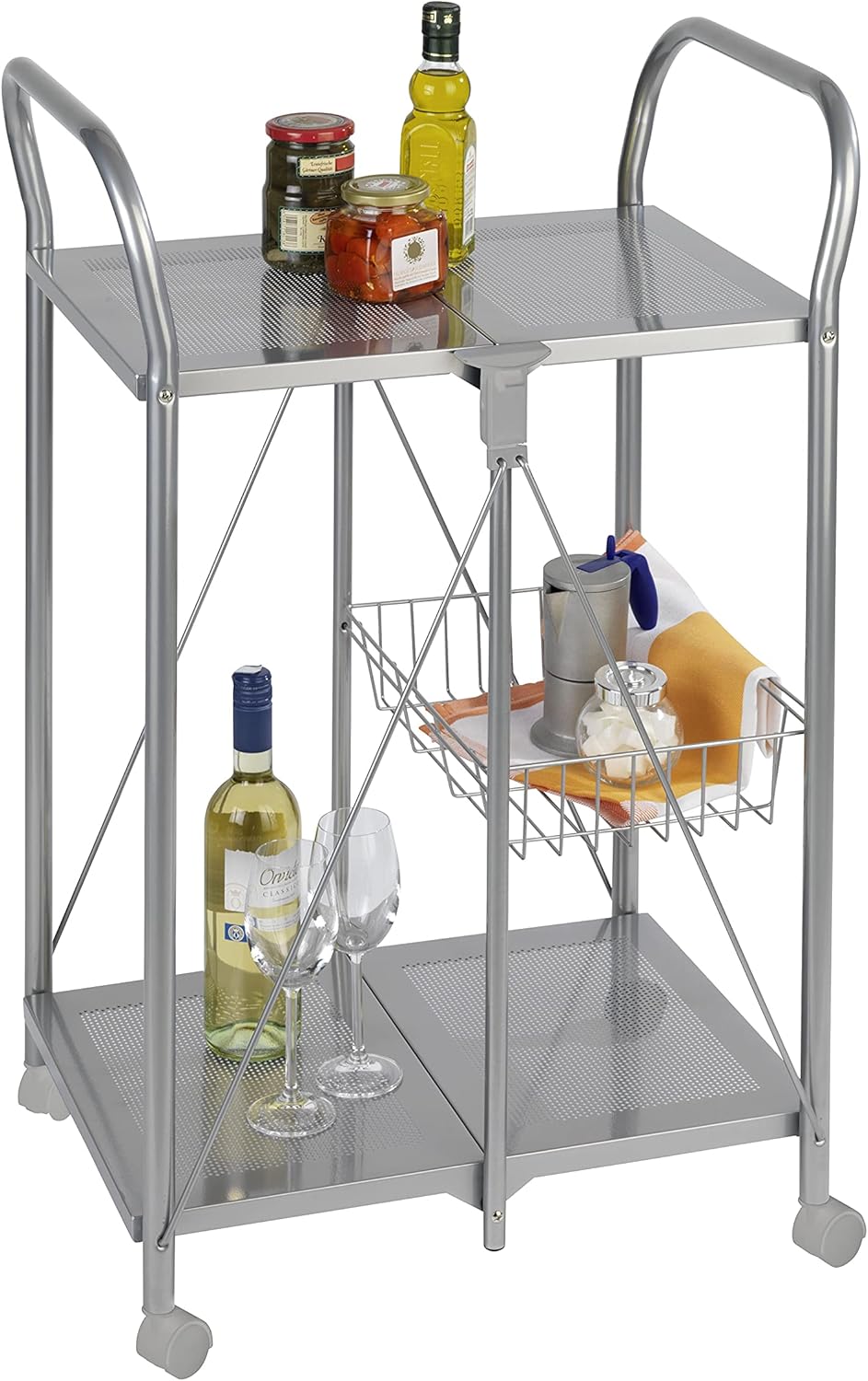 3 Tier Rolling Metal Cart O984422